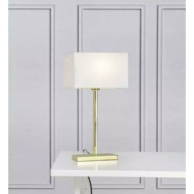 SAVOY lampa stołowa USB 106306 Brass/White Markslojd